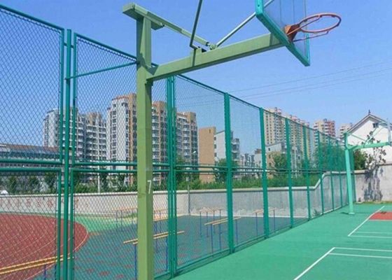 China Galvanized Chain Link Diamond Wire Mesh Fence Panels For Playground supplier
