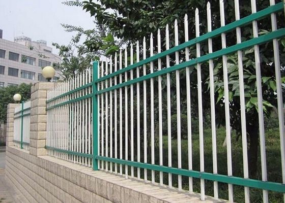 China Protective Zinc Steel Fence , Spear Top Fencing For Factory / School / Villa supplier