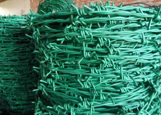 China RAL Colors Barbed Wire Mesh Fencing For Boundary / Railway , Anti Corrosion supplier