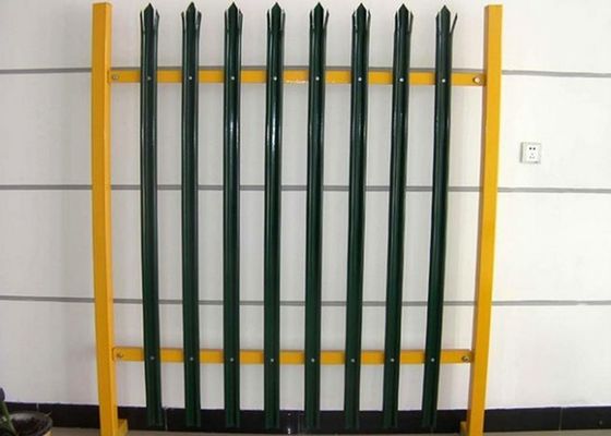China Professional Security Metal Palisade Fencing W / D Section With 2.0mm-3.5mm Thickness supplier