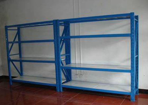 China Adjustable 4 Shelf Metal Shelving Unit Goods Storage For Warehose supplier