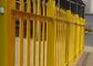 PVC Coated Metal Palisade Fence Panels European Style For Road / Railway supplier