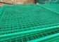 Green Powder Coated Steel Wire Fencing Security For Highway , 48mmx1.0mm Size supplier