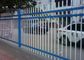 Three Beams Zinc Steel Fence Single Ring For Bounding Wall , 50*50mm Rail supplier