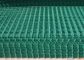 PVC Coated Wire Mesh Fence Panels For Highway / Construction Green Color supplier