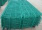 PVC Coated Wire Mesh Fence Panels For Highway / Construction Green Color supplier