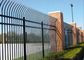 PVC Coated Bend Top Metal Palisade Fencing For Residential Sites / Eco Friendly supplier