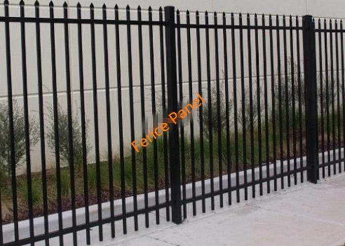Decorative Courtyard Automatic Driveway Gates , Electric Metal Gates Heat Treated