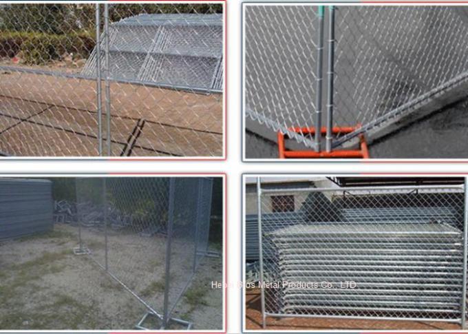 Outdoor Temporary Construction Fence Chain Link Fencing For Construction Protection