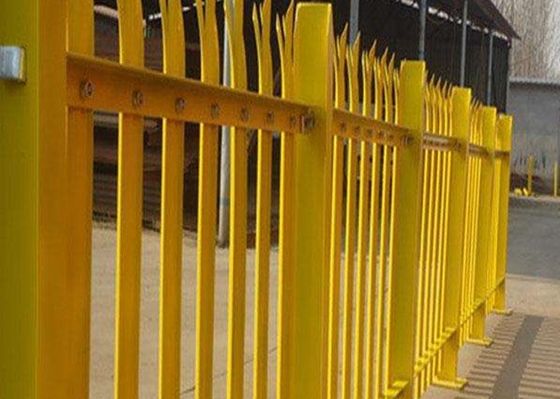 China PVC Coated Metal Palisade Fence Panels European Style For Road / Railway supplier