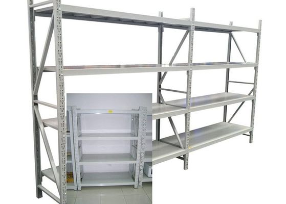 China Adjustable Steel Freestanding Shelving Unit For Storage , Powder Coated Surface Treatment supplier