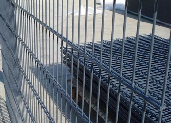 China Galvanized / PVC Coated Steel Wire Fencing , Double Wire Mesh Fence For Garden supplier
