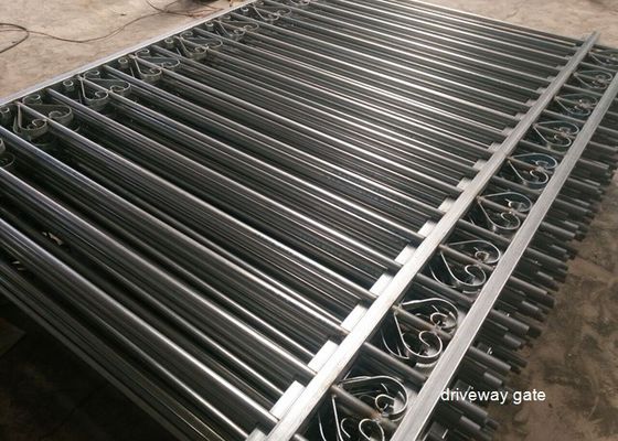 China Commercial Automatic Driveway Gates Picket Steel Fence Eco Friendly supplier