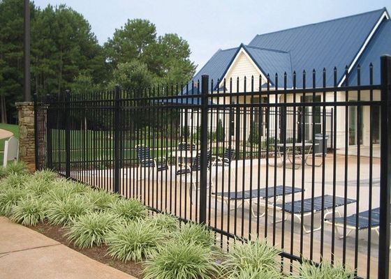 China Professional Square Tubular Picket Fence For Automatic Security Gates supplier