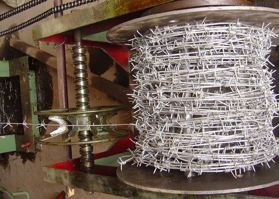 China Zinc Plating Barbed Tape Wire , Steel Barbed Wire Roll 1.0-3.5mm Dia supplier