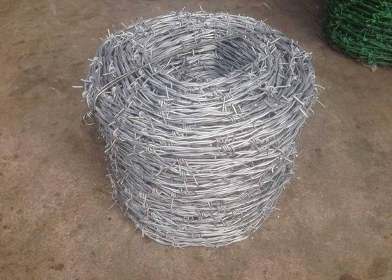 China Single Twisted Galvanized High Tensile Barbed Wire Security For Industry supplier