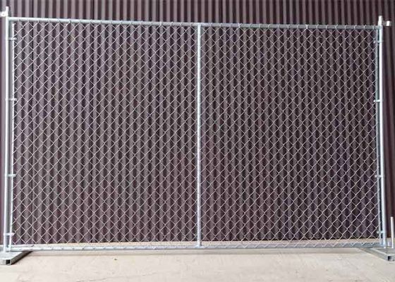 China Square / Round Temporary Chain Link Fence For Construction Sites 6' H X 10' L supplier