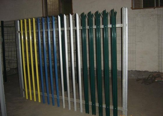 China Powder Coated Metal Palisade Fencing Gate Europe Type With 2-3.0mm Thickness Pale supplier