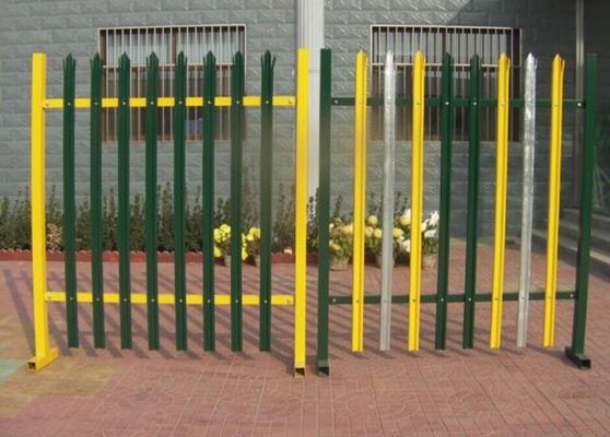China European D W Head Metal Palisade Fencing For Power Plants / Substations supplier