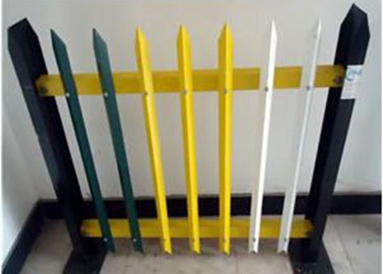 China Angle Iron Metal Palisade Fencing And Gate For Agriculture / Decorative Picket Fence supplier