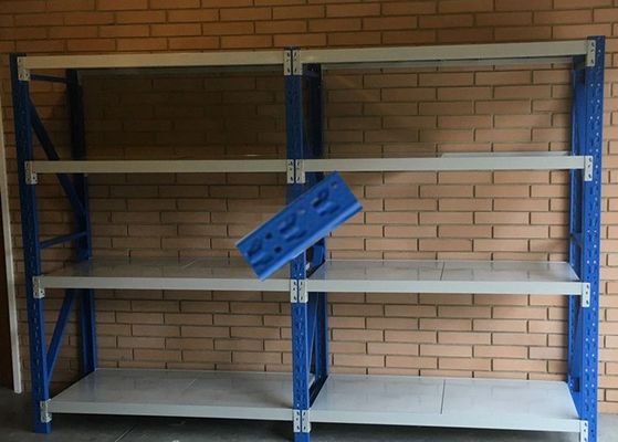 China Butterfly Hole Metal Shelf Rack / Height Adjustable Warehouse Storage Racks supplier
