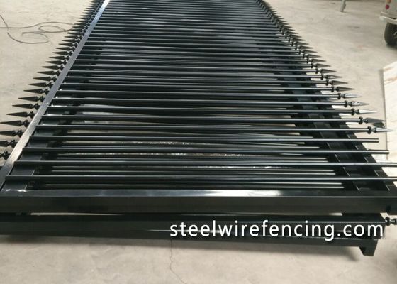 China Factory Security Automatic Driveway Gates / Ornamental Metal Railings supplier