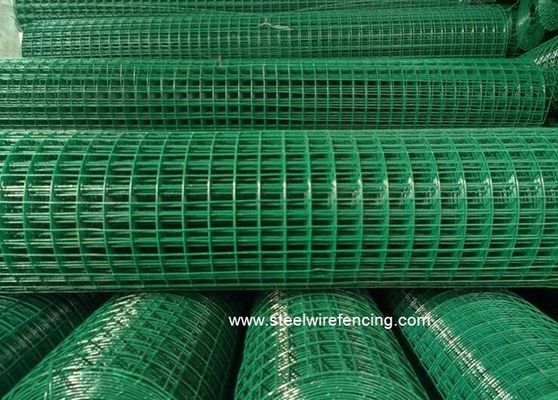 China 2 X 2 PVC Coated Welded Wire Mesh Roll Square Mesh Hole For Chicken Cage supplier