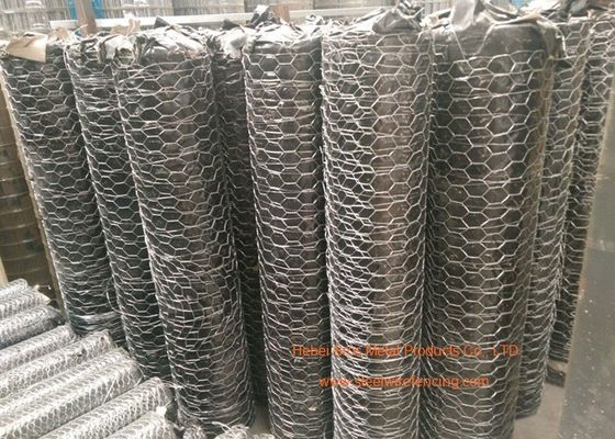 China 1 / 4&quot; Galvanized Hexagonal Gabion Wall Mesh 0.5 - 2.5m Width For Poultry Netting supplier