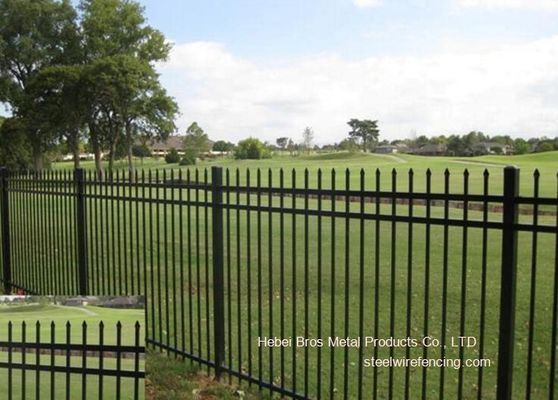 China Galvanized Stee Pipe Villa Zinc Steel Fence Outdoor Security Metal Garden Fencing supplier
