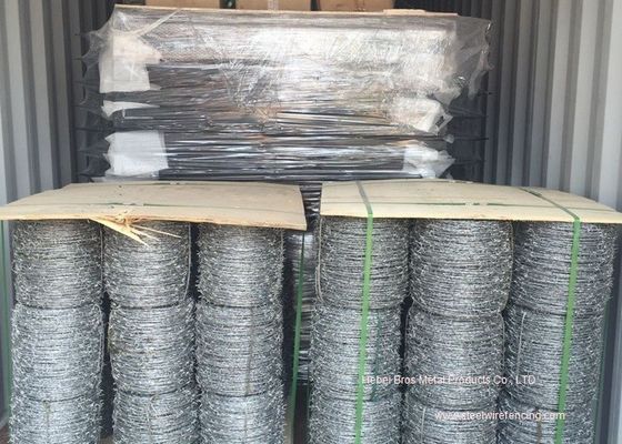 China Hot Dipped Galvanized Barbed Wire Mesh Roll / Barbed Wire Mesh Fence Design supplier