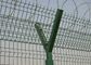 Y Post 3D Curved Airport Security Fencing , Welded Wire Mesh Fence Panels supplier