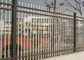 Powder Coated Zinc Steel Fence Three Beam For Industrial Park , 50*50mm Rail supplier