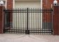 Double Swing Metal Automatic Driveway Gates Zinc Plated For House / Villa supplier