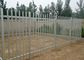 Angle Iron Metal Palisade Fencing And Gate For Agriculture / Decorative Picket Fence supplier